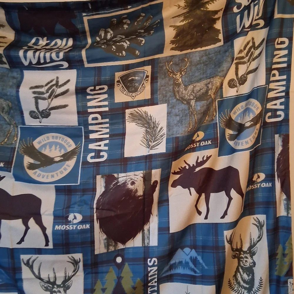 Mossy Oak Shower Fabric Shower Curtain